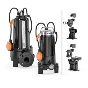 Pompa submersibila cu tocator din otel inoxidabil de inalta rezistenta Pedrollo TR1.5,frifazata,1.5",1500W,270L/min,Hmax. 26m