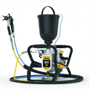 Pompa cu membrana pentru vopsit Wagner SuperFinish 17ex AirCoat Spraypack skid, debit material 1.6 l/min, duza max. 0.017″ Pompa cu membrana pentru vopsit Wagner SuperFinish 17ex AirCoat Spraypack skid, debit material 1.6 l/min, duza max. 0.017″