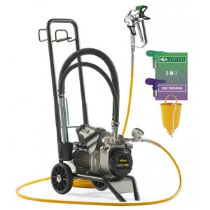 Pompa cu membrana Wagner SuperFinish 23 PRO Cart HEA, debit material 2.6 l/min, duza max. 0,023”, motor electric 1,30 kW Pompa cu membrana Wagner SuperFinish 23 PRO Cart HEA, debit material 2.6 l/min, duza max. 0,023”, motor electric 1,30 kW