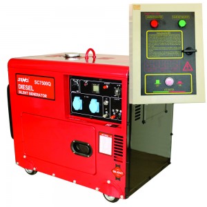 Generator insonorizat SENCI SCD7500Q ATS putere maxima 6 kVA 230V motor Diesel ATS inclus