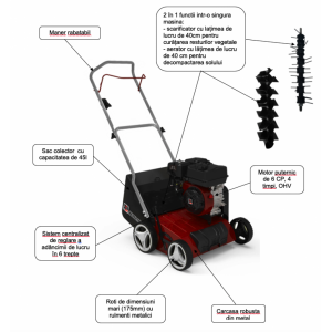 Scarificator aerator Media Line MSA40 Scarificator aerator Media Line MSA40