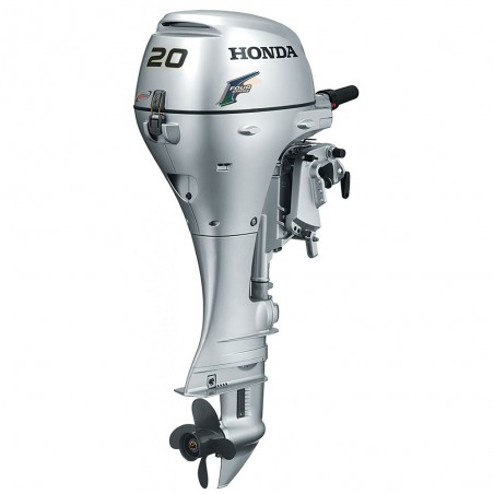 Motor de barca Honda BF20 SHU, cizmă scurtă, 20 CP, pornire manuala, comanda manuala